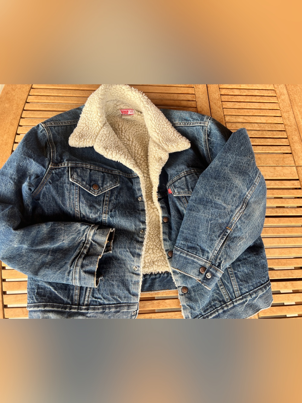 Vintage Men’s Levi Shearling Jacket Size 50